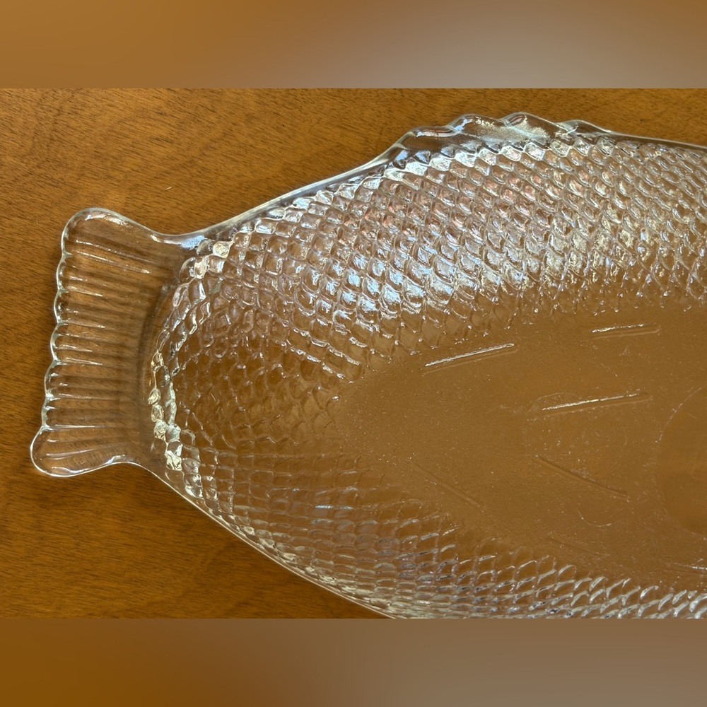 Vintage 18” Glasbake by McGee Glass Fish Baking or Serving Platter - Picture 5 of 11